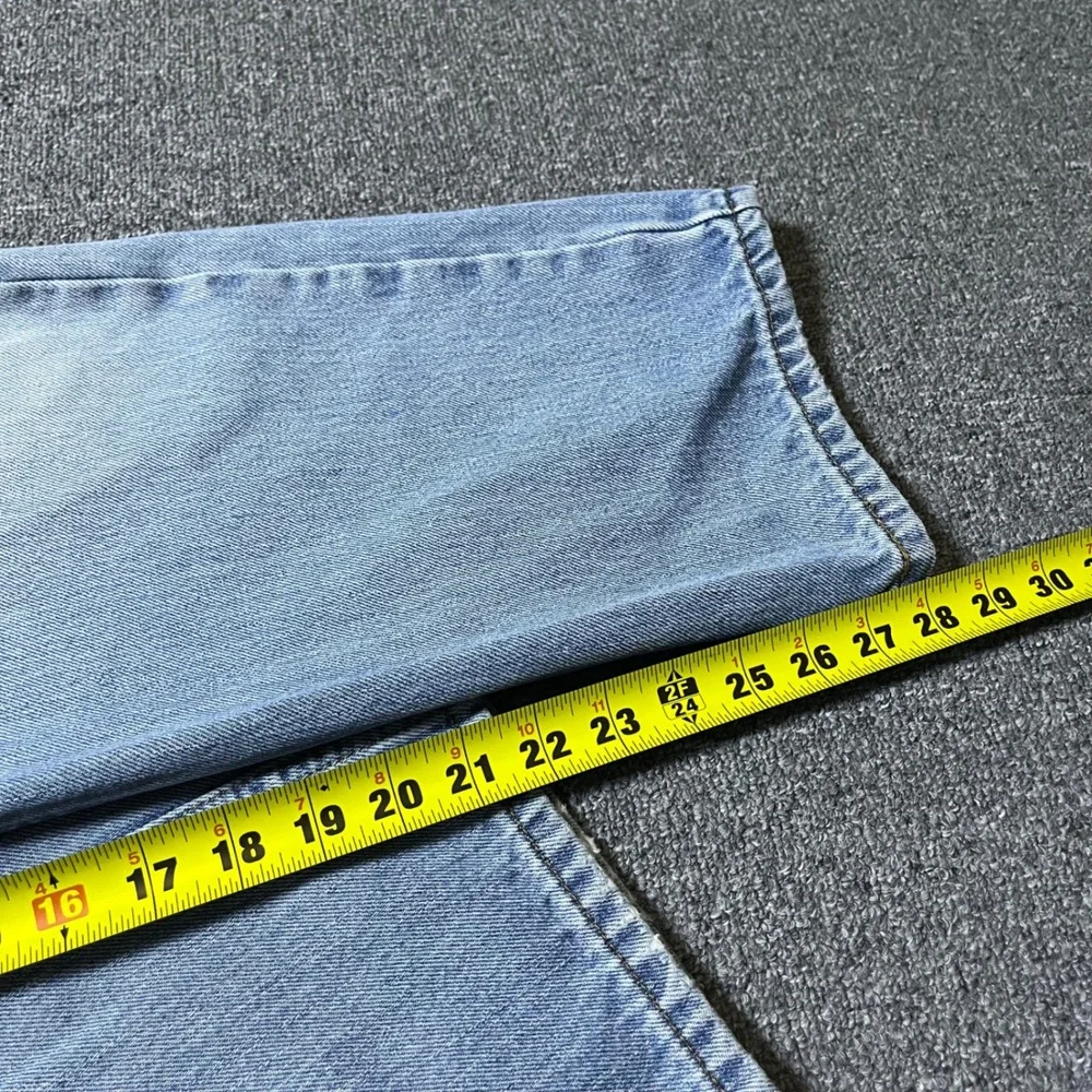 Levi's Relaxed Fit Jeans 38x30 Light  Blue Denim Distressed Straight‎ 90CCCAN1
